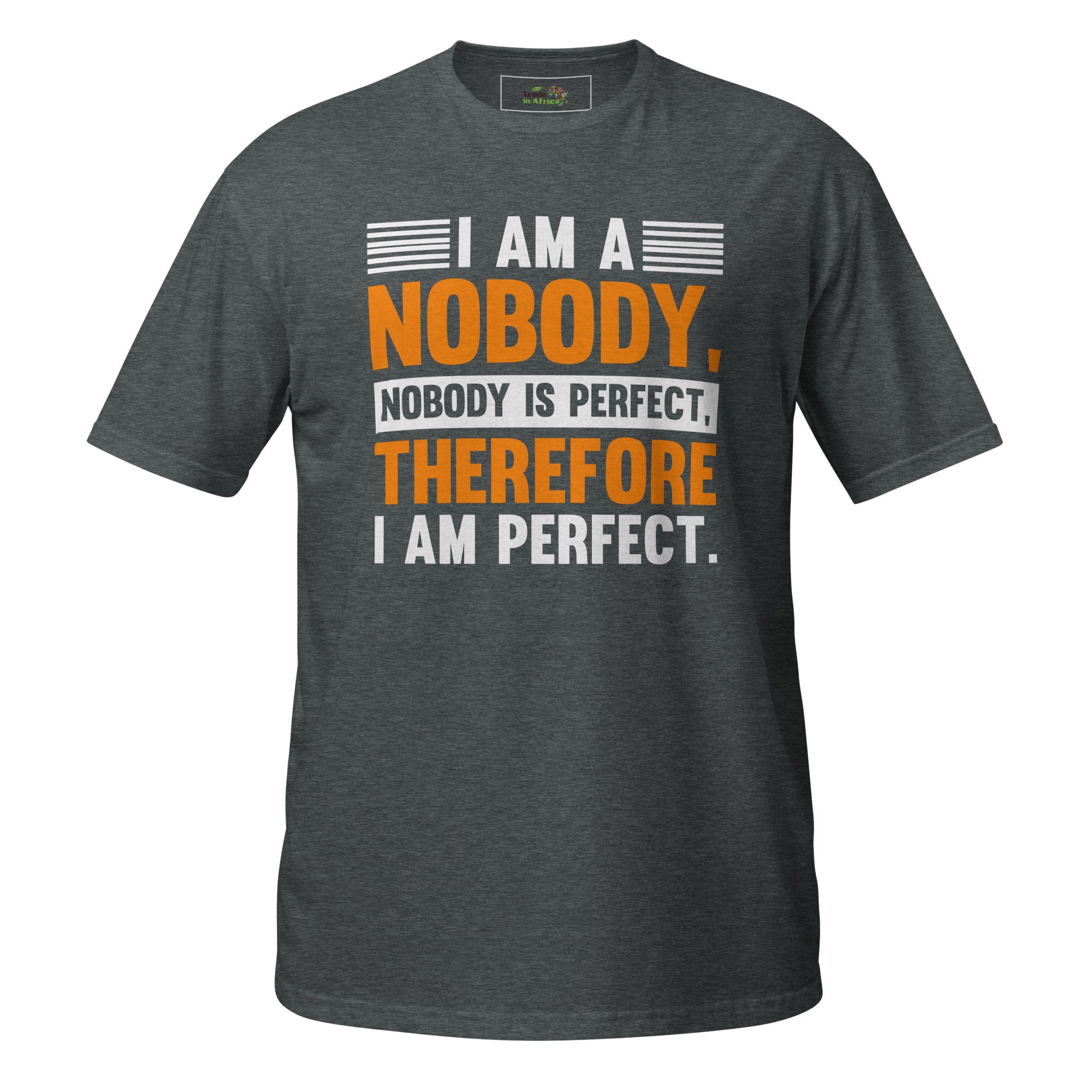 I Am A Nobody - Nobody Is Perfect - Therefore I am Perfect ! T-Shirt