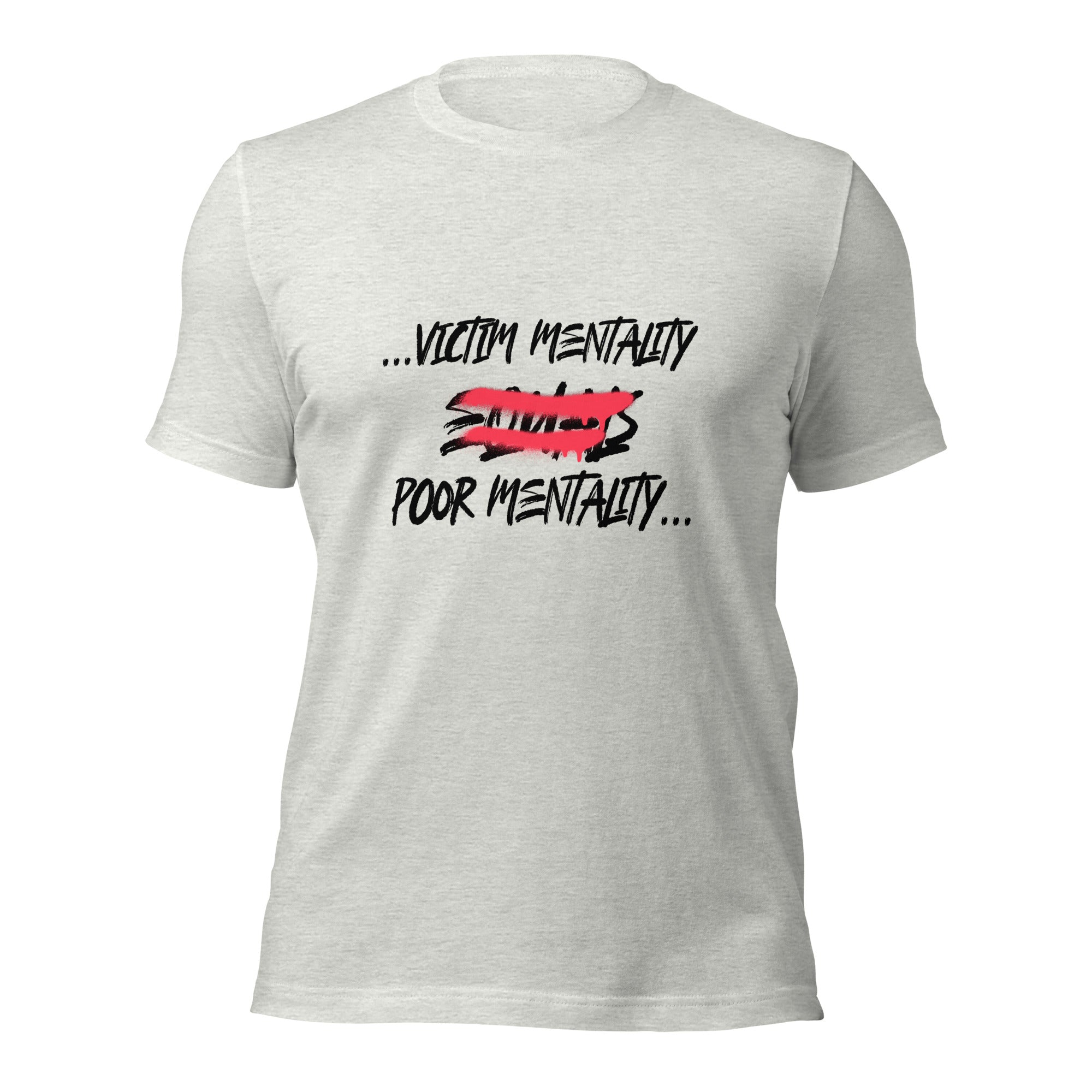 Ultimate Comfort: Get Our Premium Cotton Tee Now!- Victim Mentality = Poor Mentality