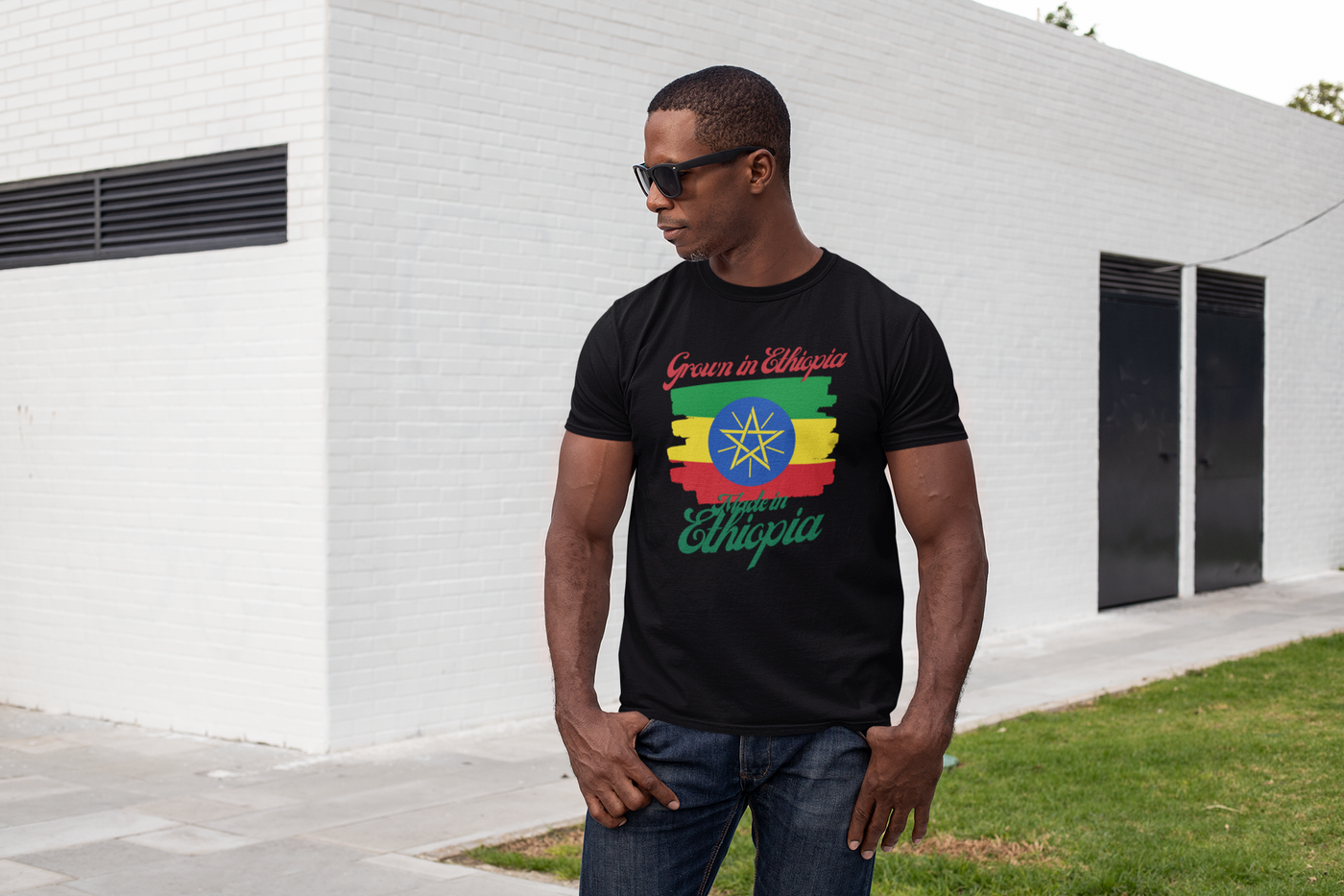 Grown in Ethiopia Made in Ethiopia Short-Sleeve Unisex T-Shirt