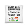 Economic freedom - Trade In Niger Premium Pillow