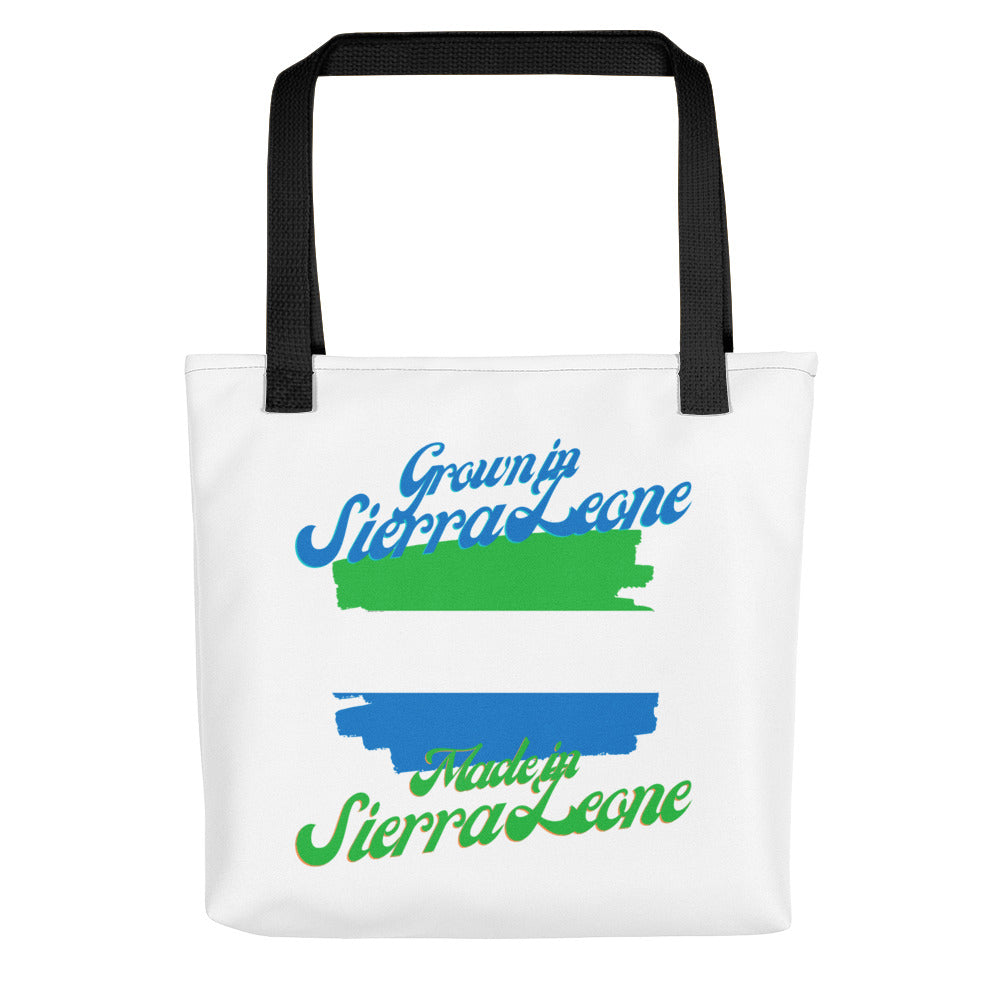 Grown in Sierra Leone Made in Sierra Leone Tote bag