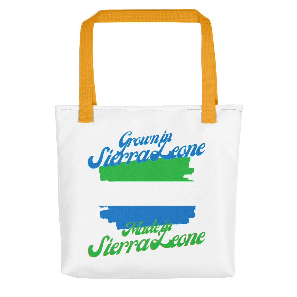 Grown in Sierra Leone Made in Sierra Leone Tote bag