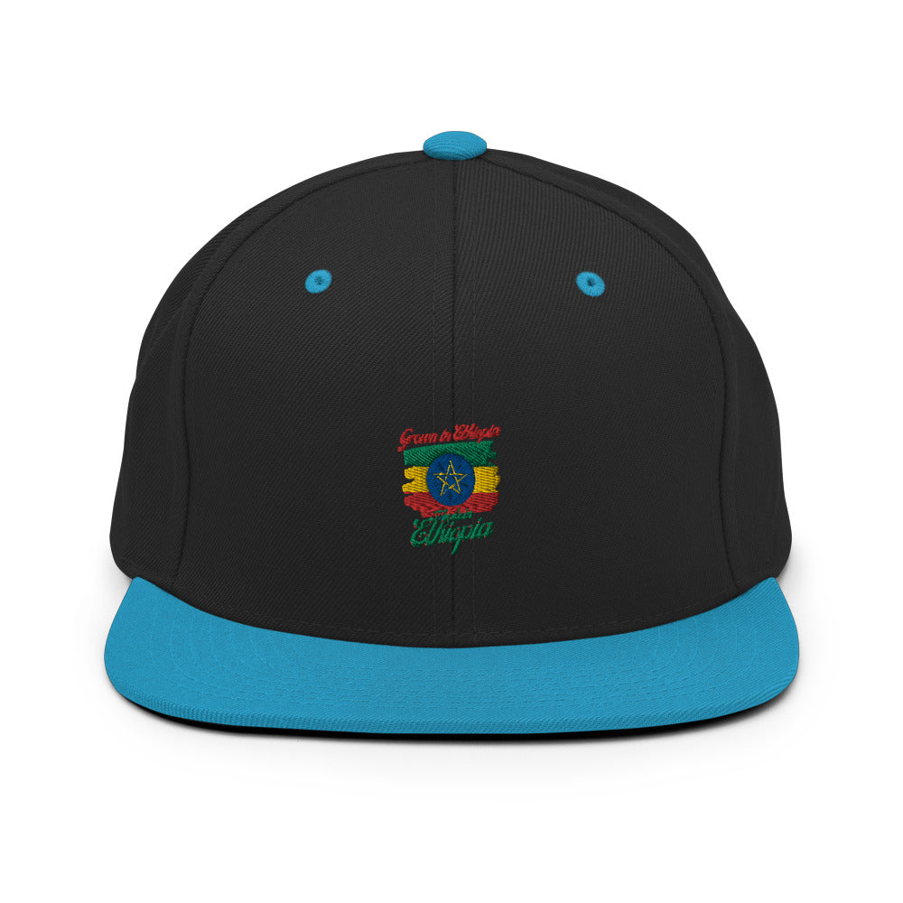 Grown in Ethiopia Made in Ethiopia Snapback Hat