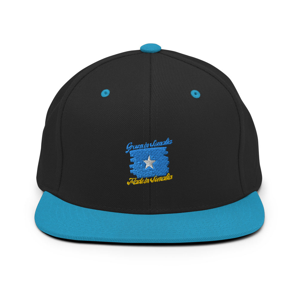 Grown in Somalia Made in Somalia Snapback Hat