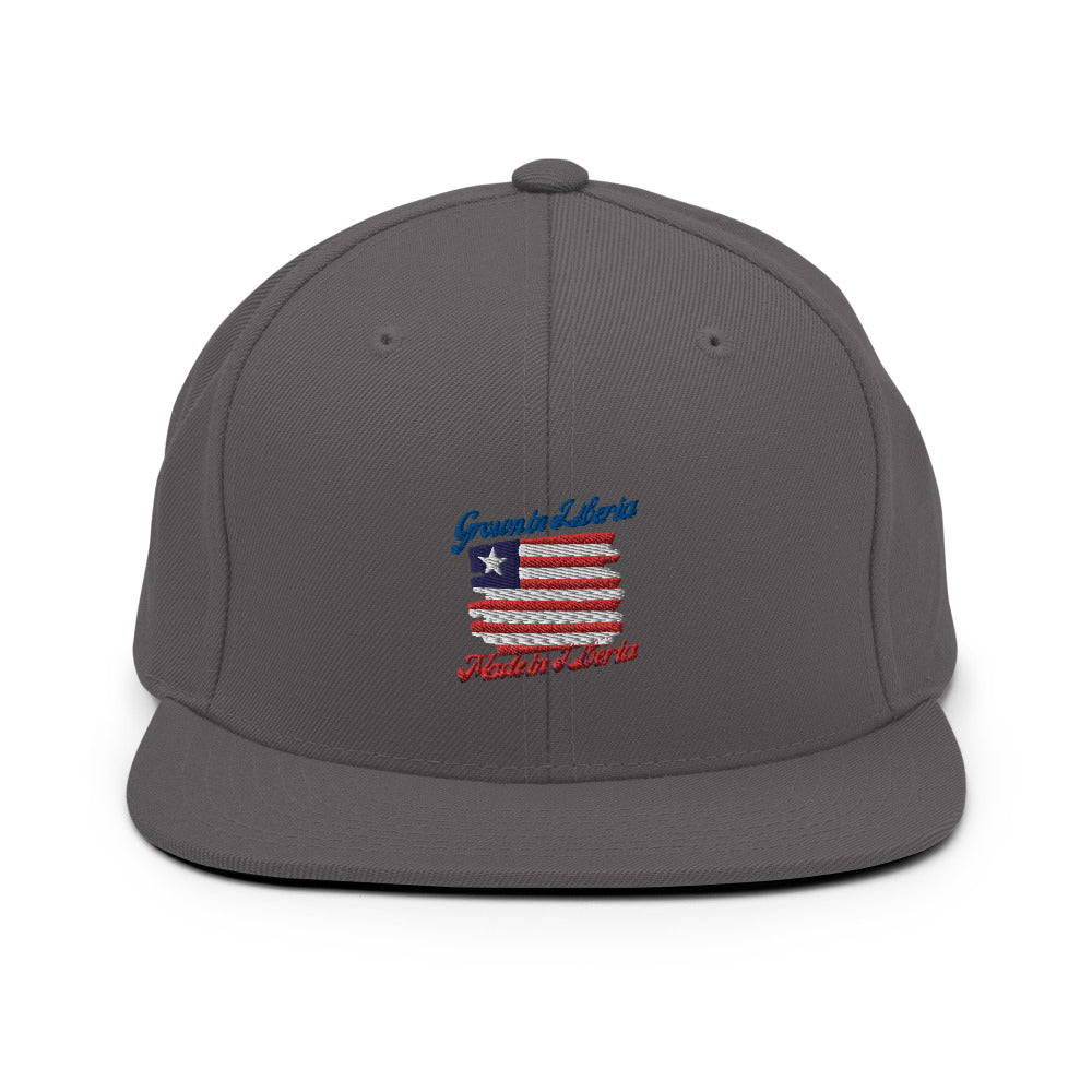 Grown in Liberia Made in Liberia Snapback Hat