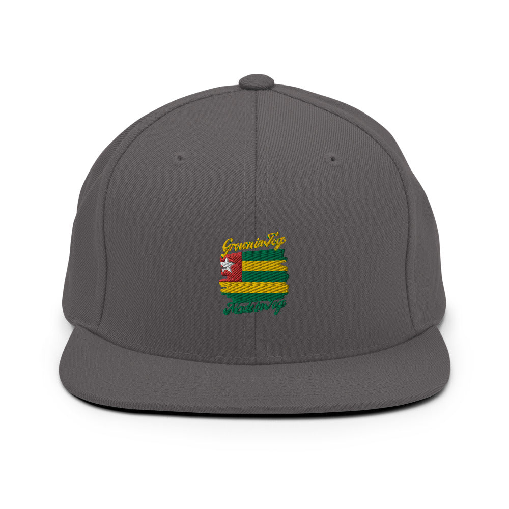 Grown in Togo Made in Togo Snapback Hat