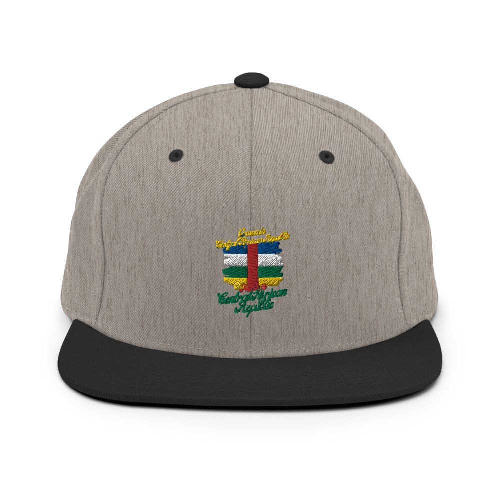 Grown in Central African Republic Made in Central African Republic Snapback Hat