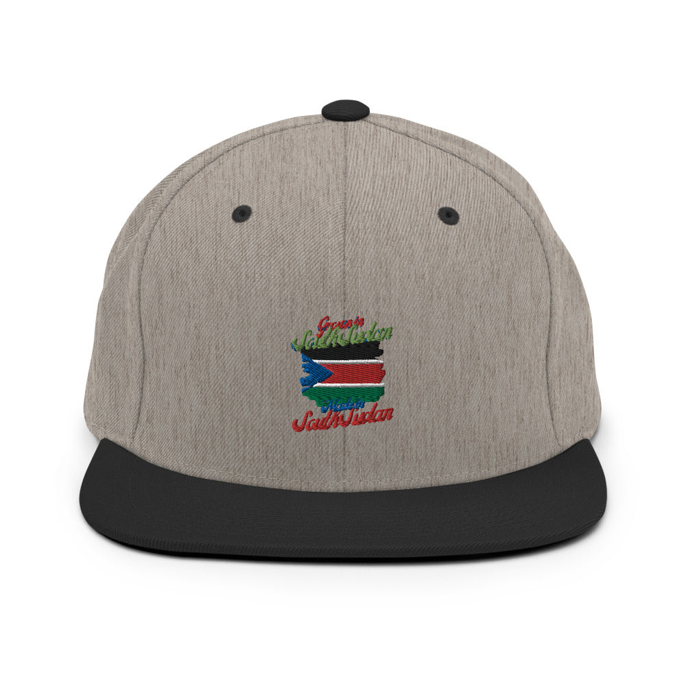 Grown in South Sudan Made in South Sudan Snapback Hat