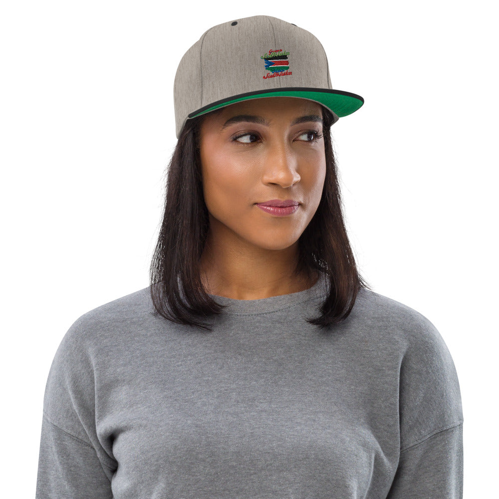 Grown in South Sudan Made in South Sudan Snapback Hat