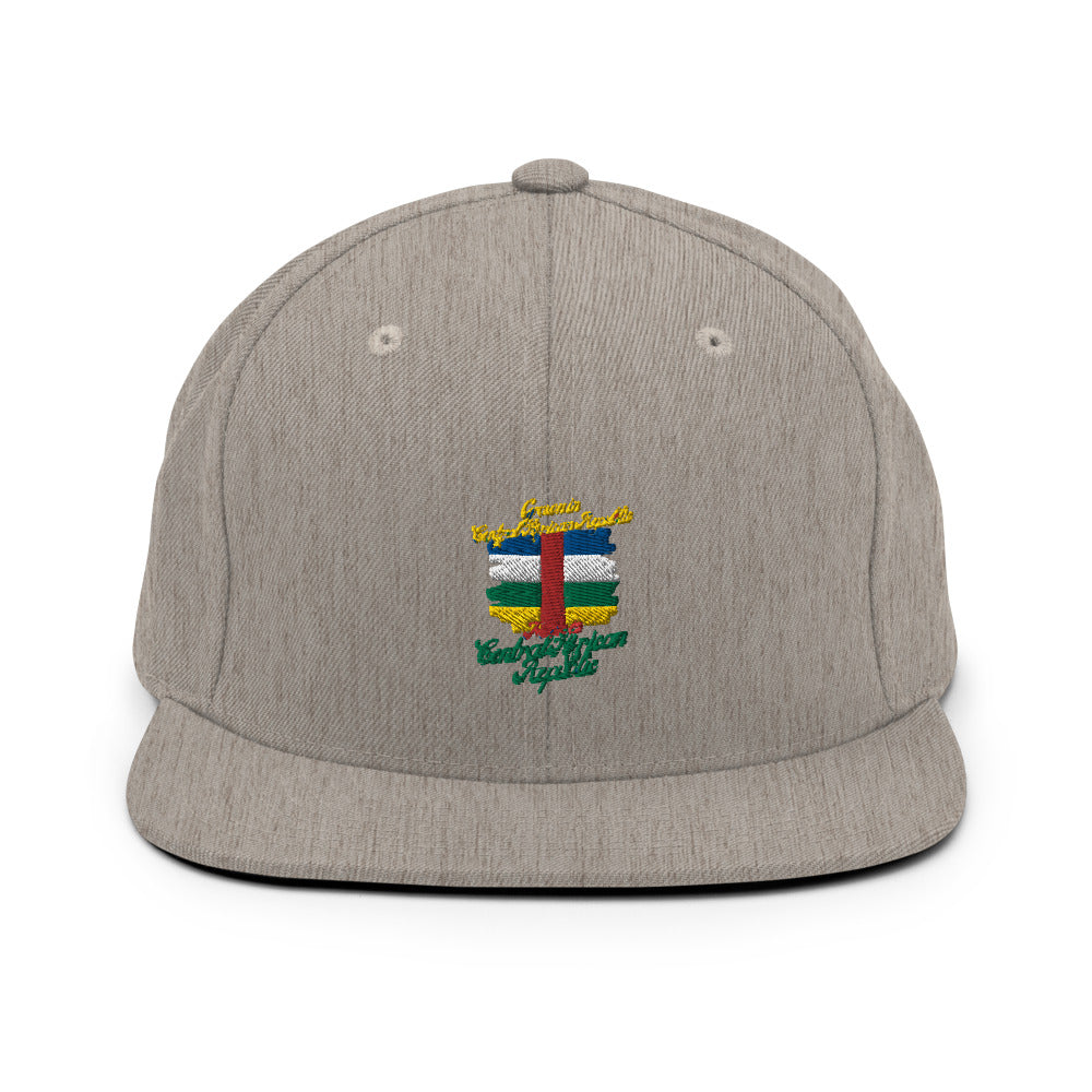 Grown in Central African Republic Made in Central African Republic Snapback Hat