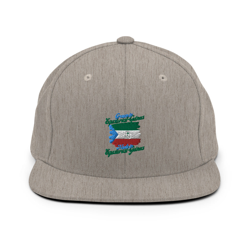 Grown in Equatorial Guinea Made in Equatorial Guinea Snapback Hat