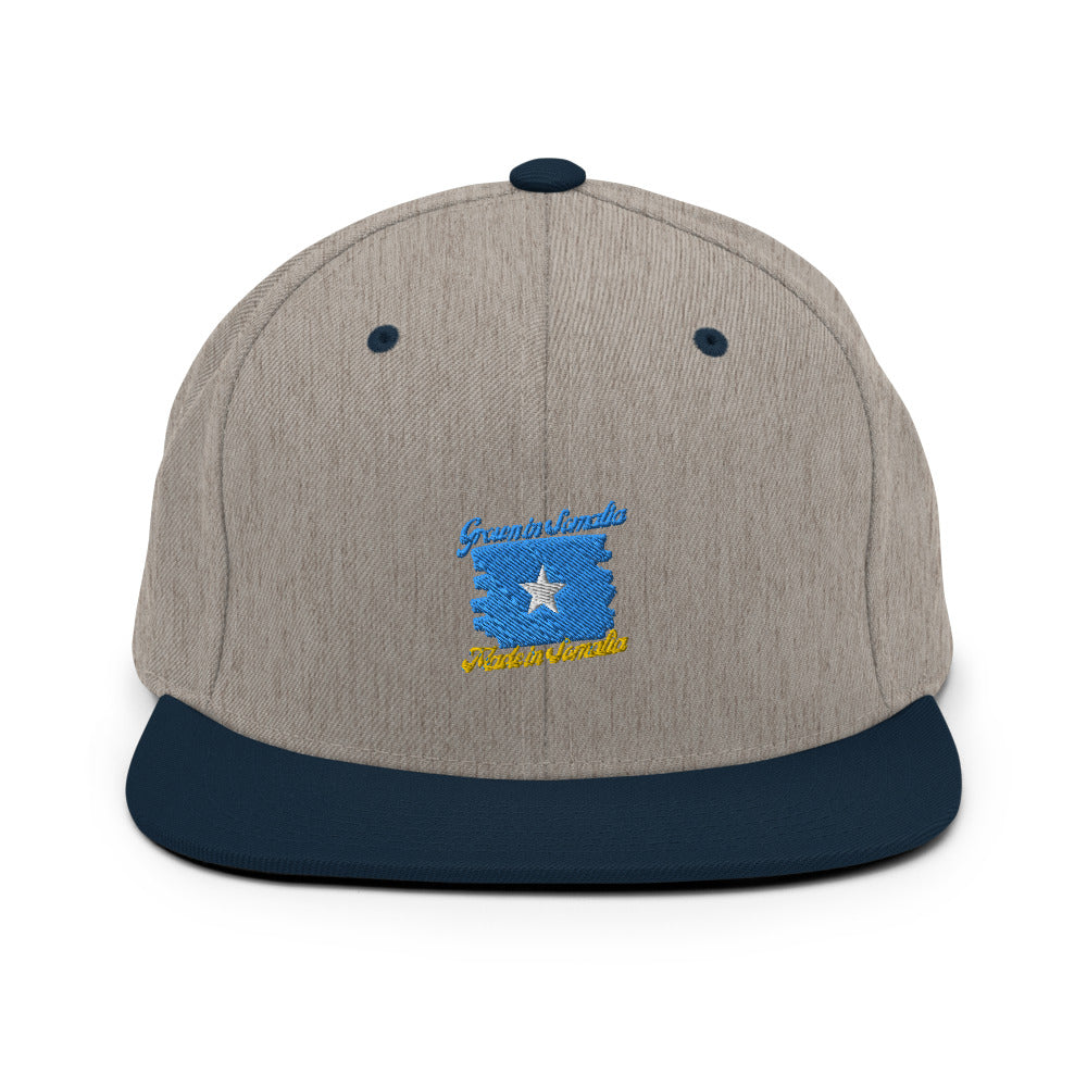 Grown in Somalia Made in Somalia Snapback Hat