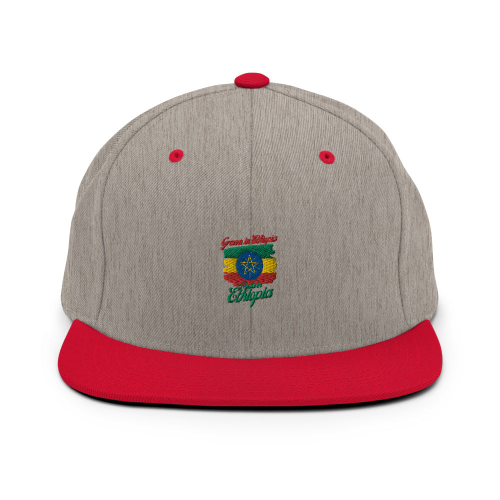 Grown in Ethiopia Made in Ethiopia Snapback Hat