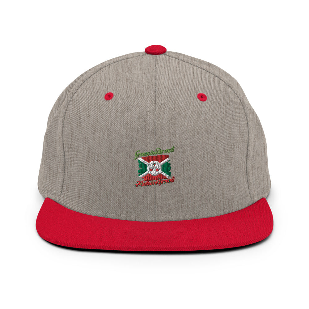 Grown in Burundi Made in Burundi Snapback Hat