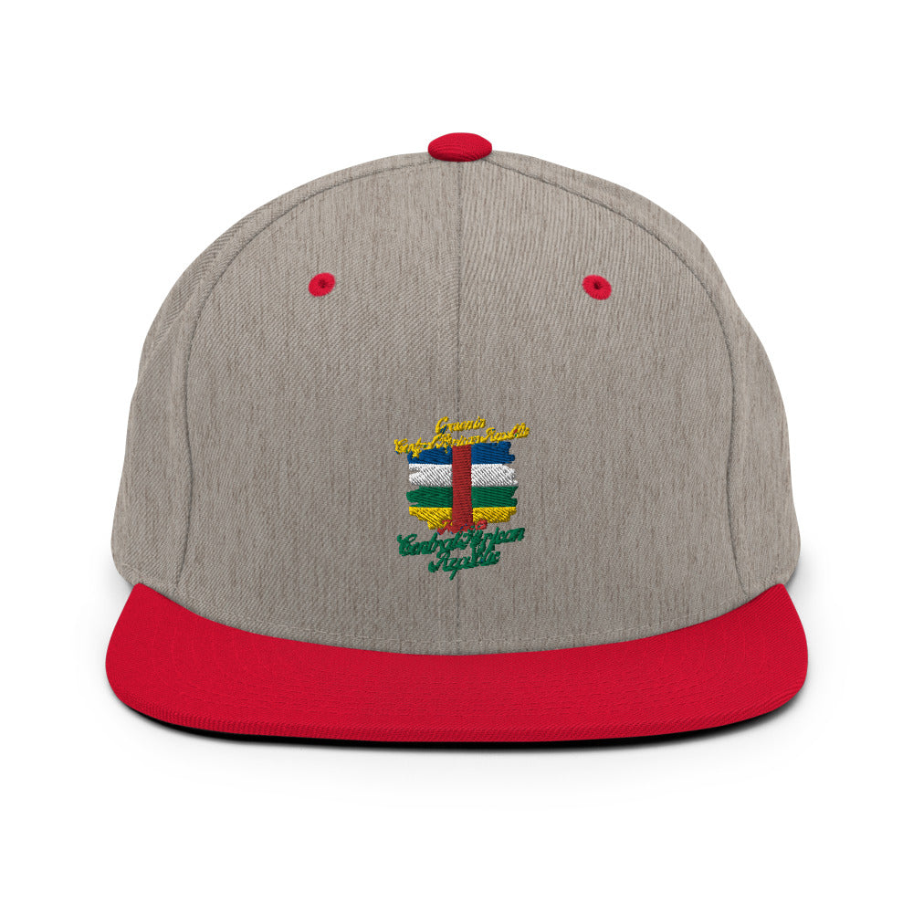 Grown in Central African Republic Made in Central African Republic Snapback Hat