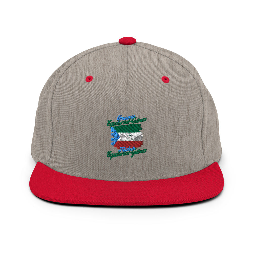 Grown in Equatorial Guinea Made in Equatorial Guinea Snapback Hat