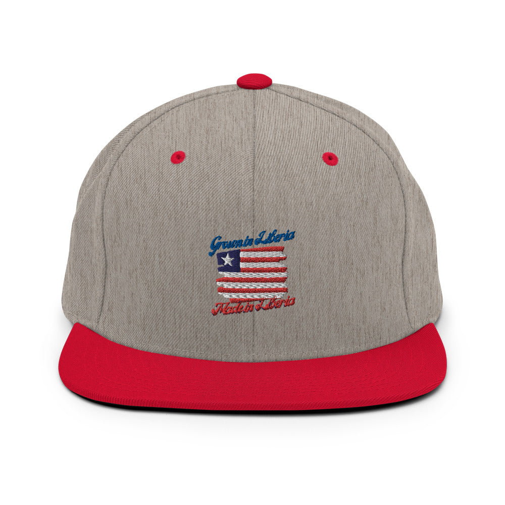 Grown in Liberia Made in Liberia Snapback Hat