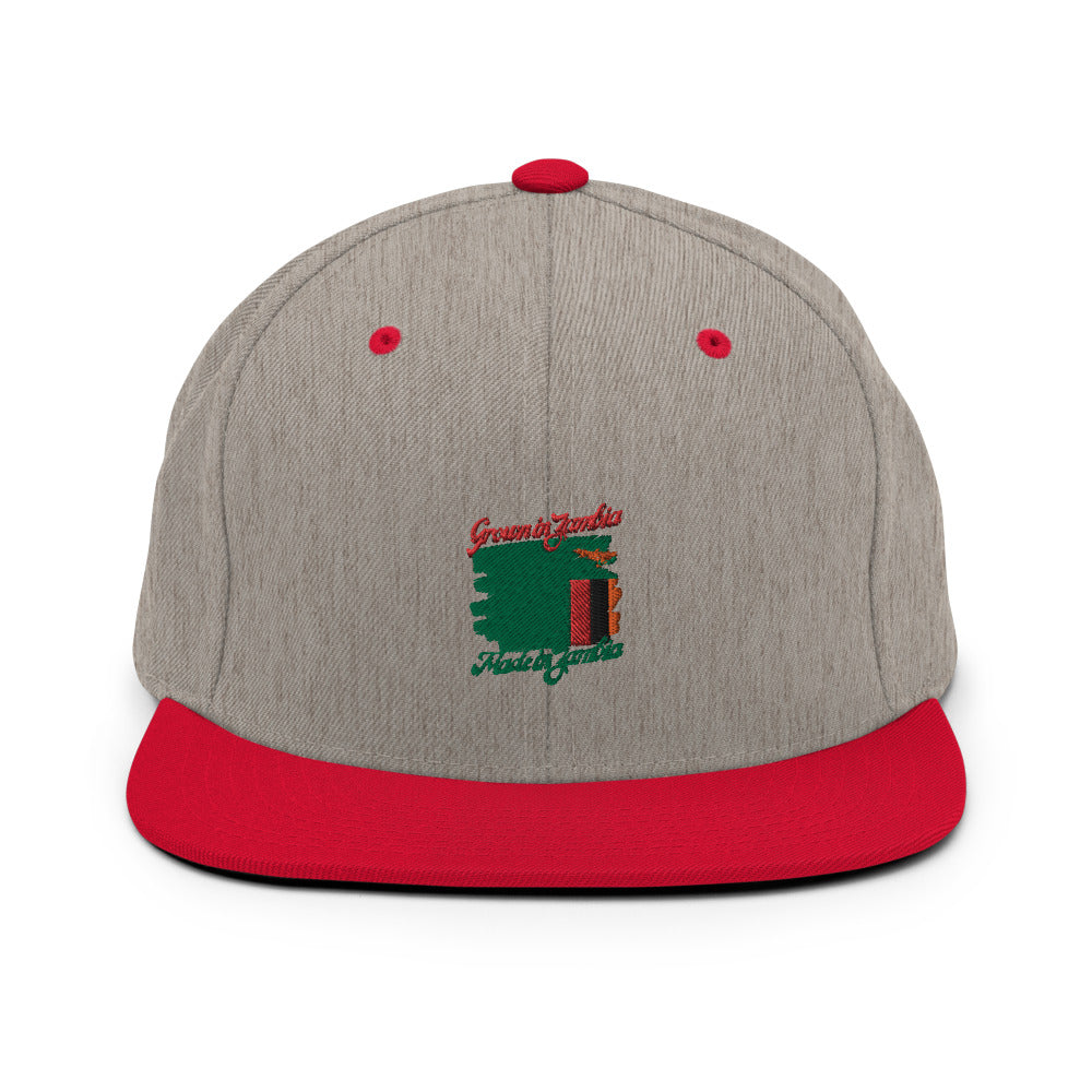 Grown in Zambia Made in Zambia Snapback Hat