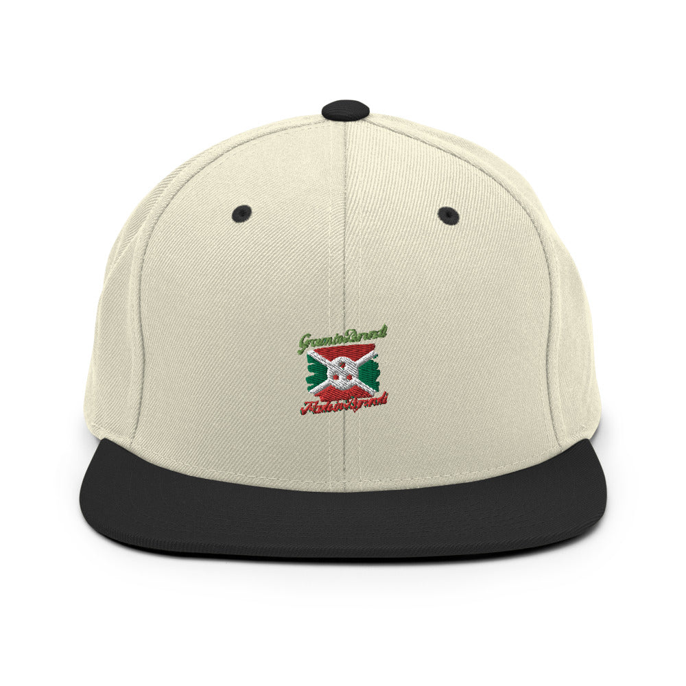 Grown in Burundi Made in Burundi Snapback Hat