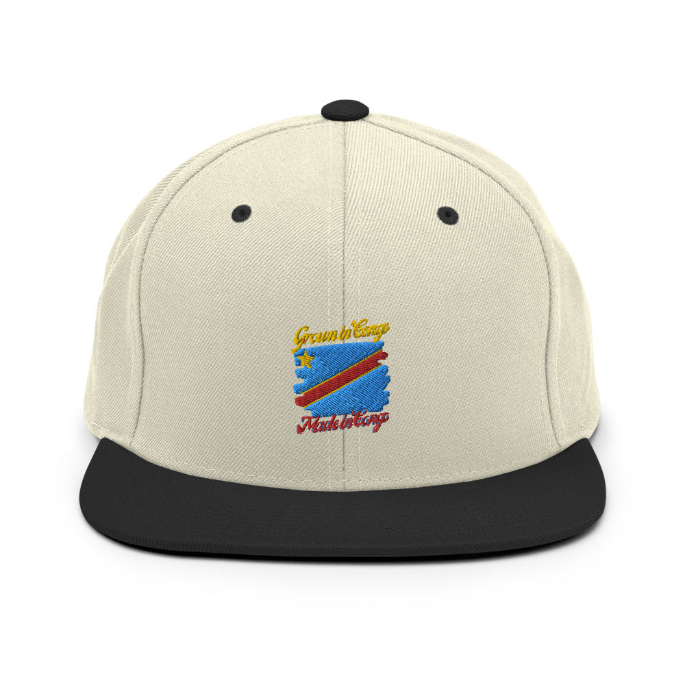 Grown in Congo Made in Congo Snapback Hat