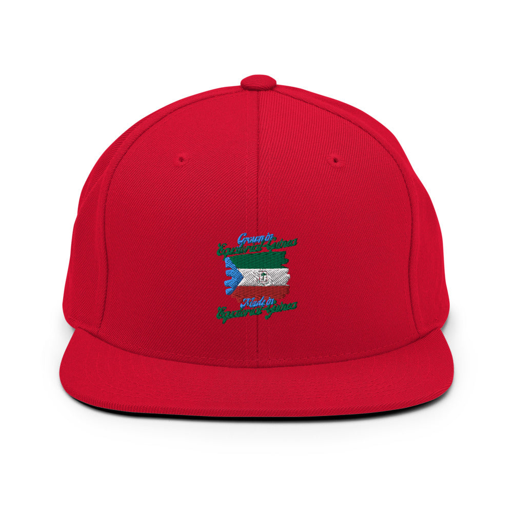Grown in Equatorial Guinea Made in Equatorial Guinea Snapback Hat