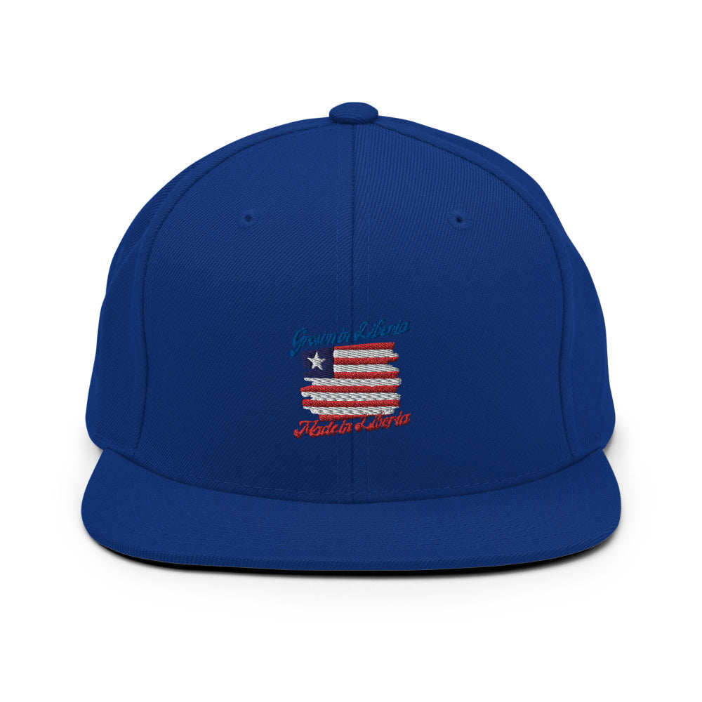 Grown in Liberia Made in Liberia Snapback Hat