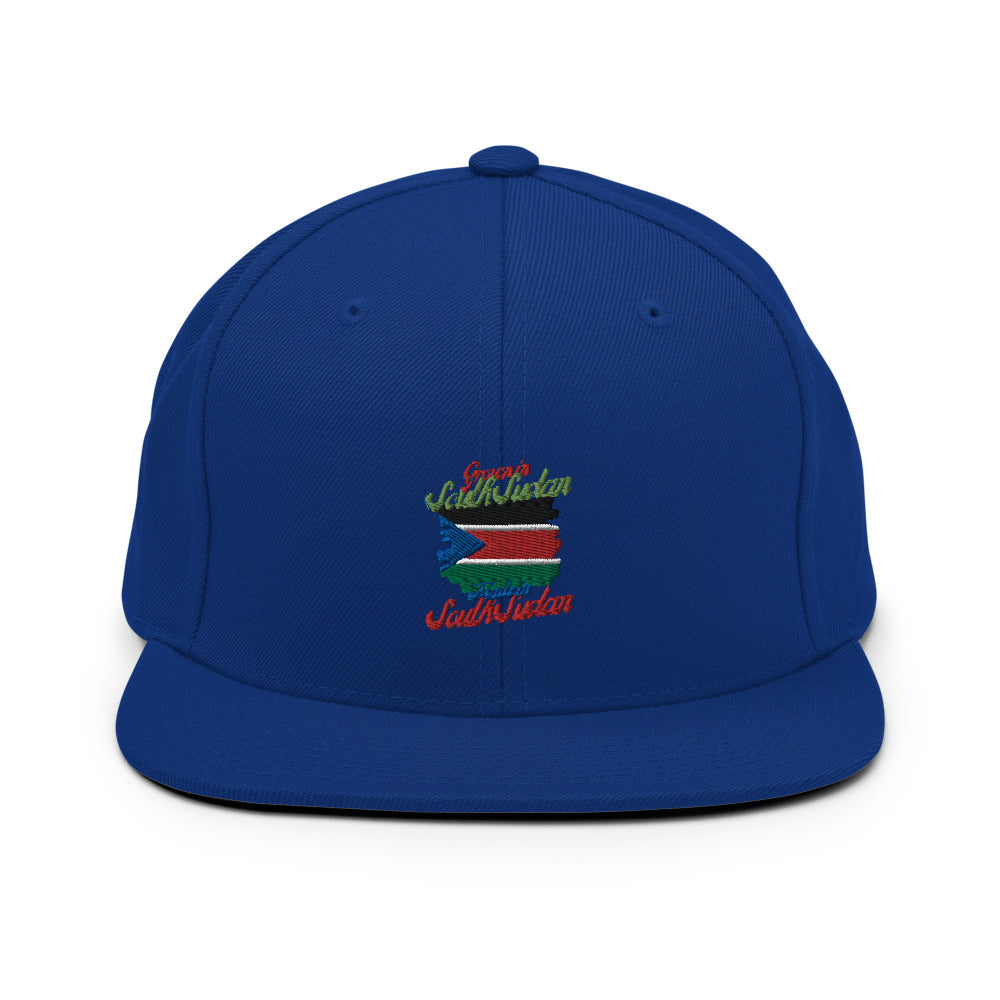 Grown in South Sudan Made in South Sudan Snapback Hat