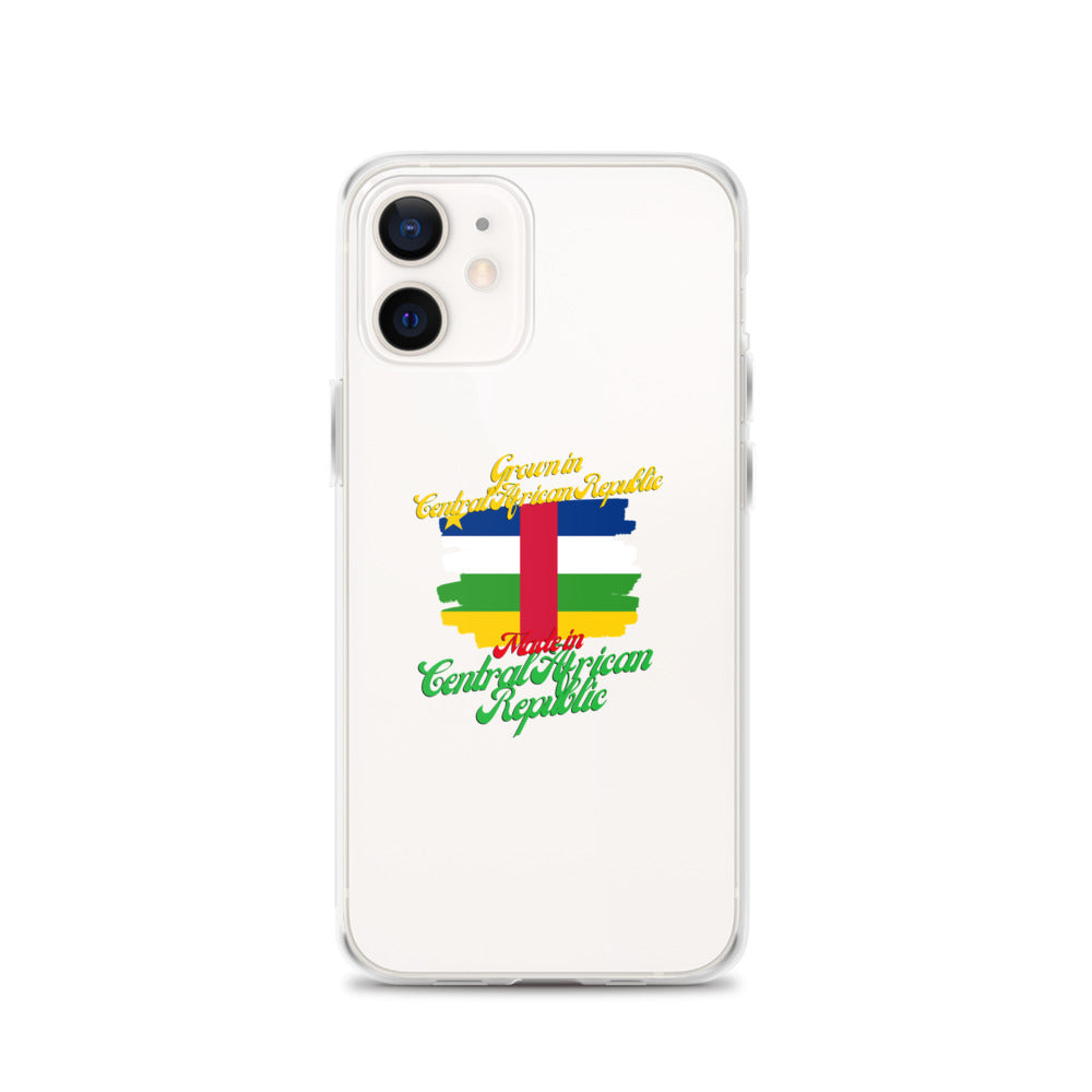 Grown in Central African Republic Made in Central African Republic iPhone Case