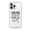 Economic Freedom - Trade In Niger iPhone Case