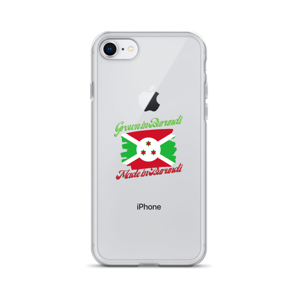 Grown in Burundi Made in Burundi iPhone Case
