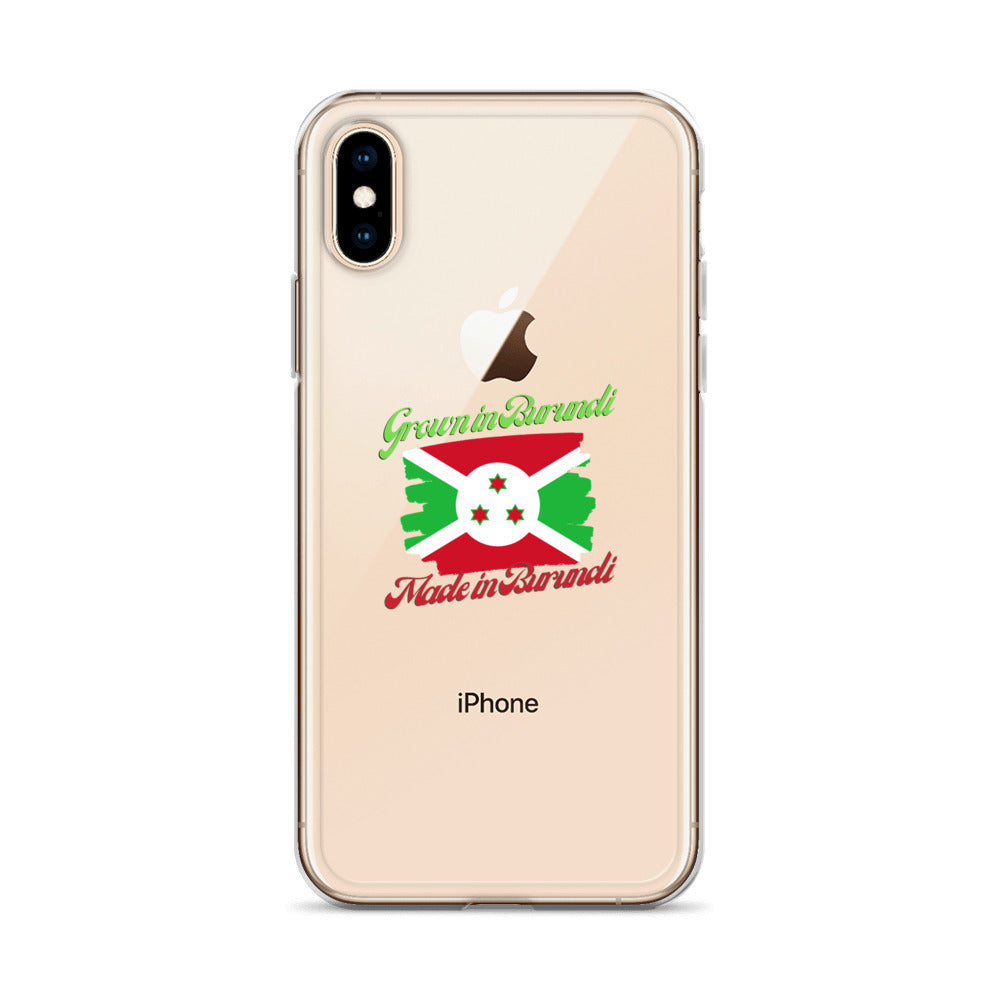 Grown in Burundi Made in Burundi iPhone Case