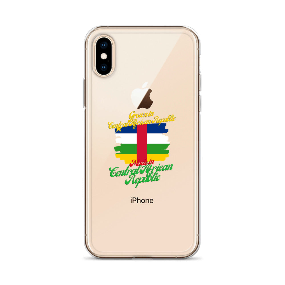 Grown in Central African Republic Made in Central African Republic iPhone Case