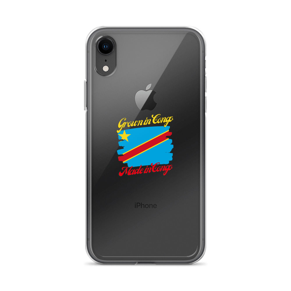 Grown in DR Congo Made in DR Congo iPhone Case