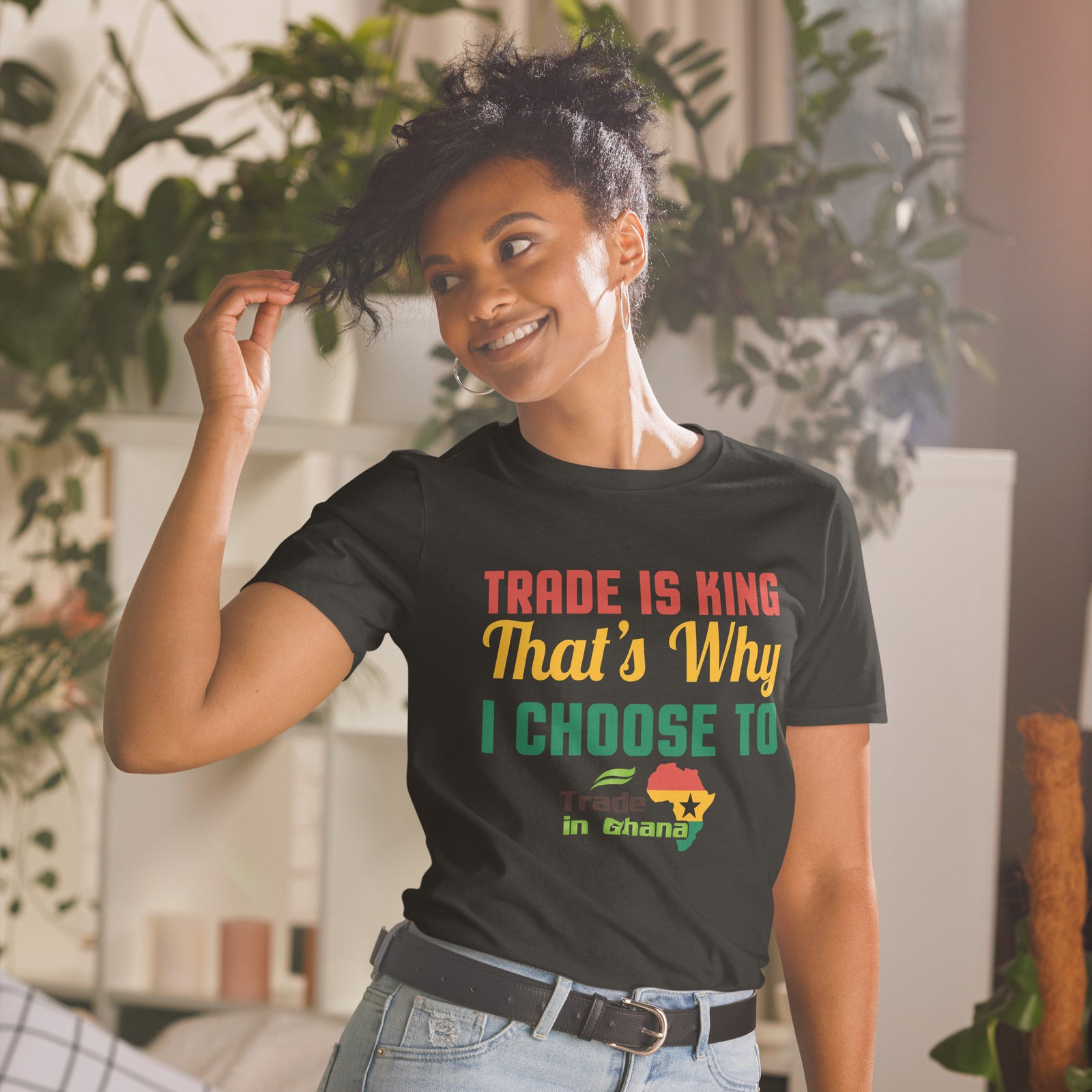 Trade Is King - Trade In Ghana Short-Sleeve Unisex T-Shirt