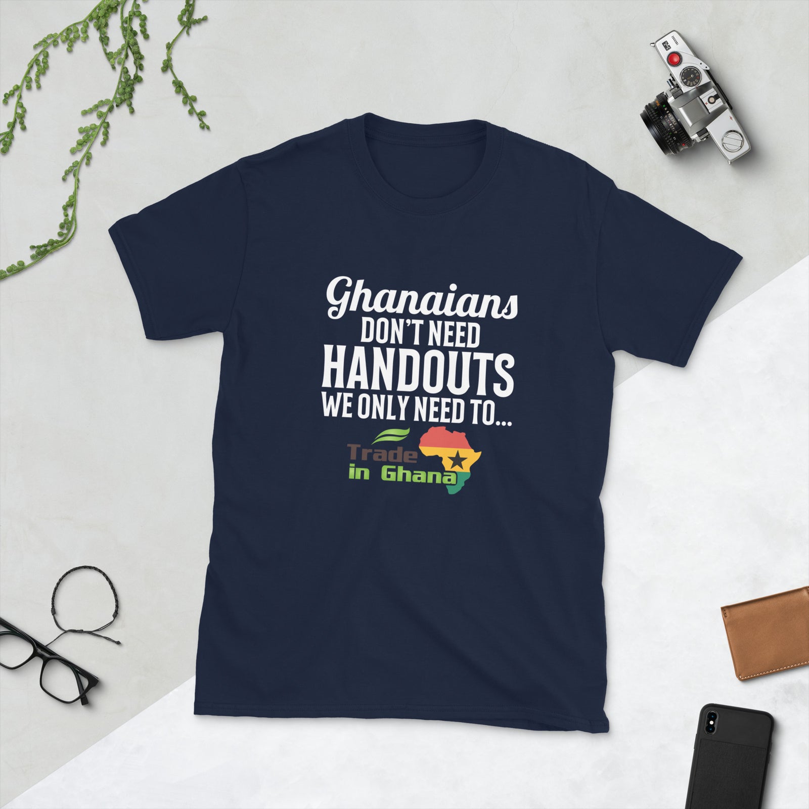 Ghanaians Don't Need Handouts - Short-Sleeve Unisex T-Shirt