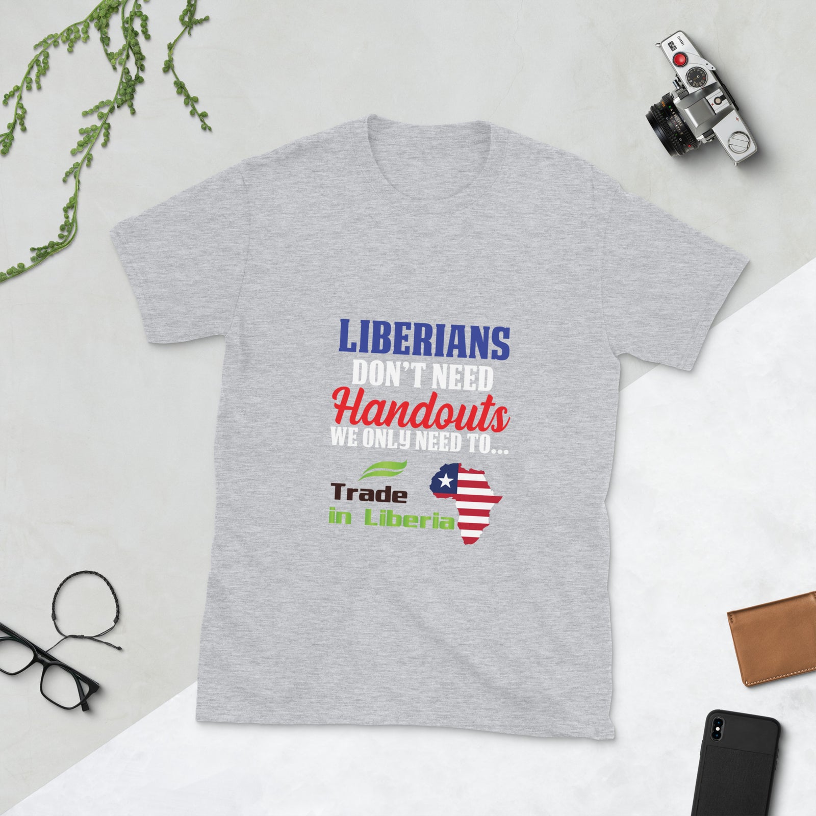 Liberians Don't Need Handouts - Short-Sleeve Unisex T-Shirt