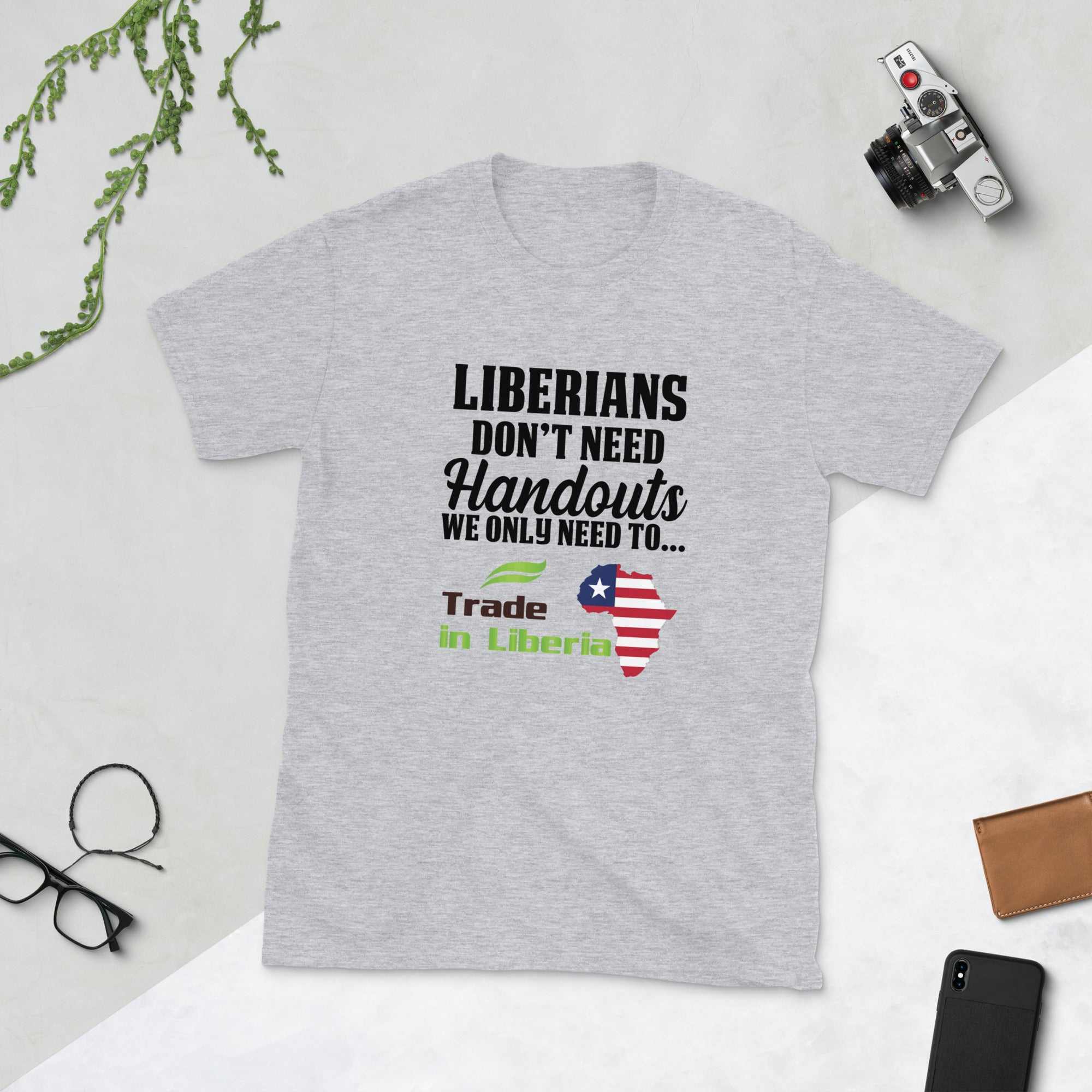 Liberians Don't Need Handouts - Short-Sleeve Unisex T-Shirt