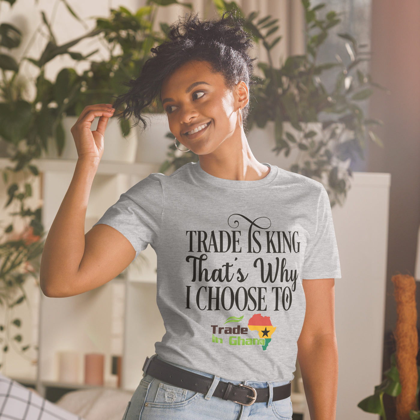 Trade is King - Trade In Ghana Short-Sleeve Unisex T-Shirt