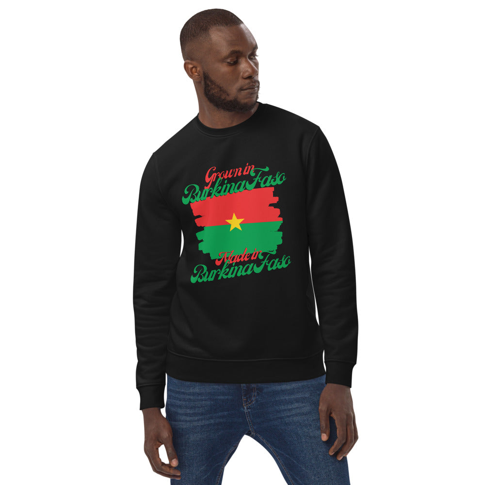 Grown in Burkina Faso Made in Burkina Faso Unisex eco sweatshirt