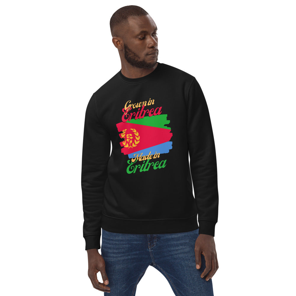 Grown in Eritrea Made in Eritrea Unisex eco sweatshirt