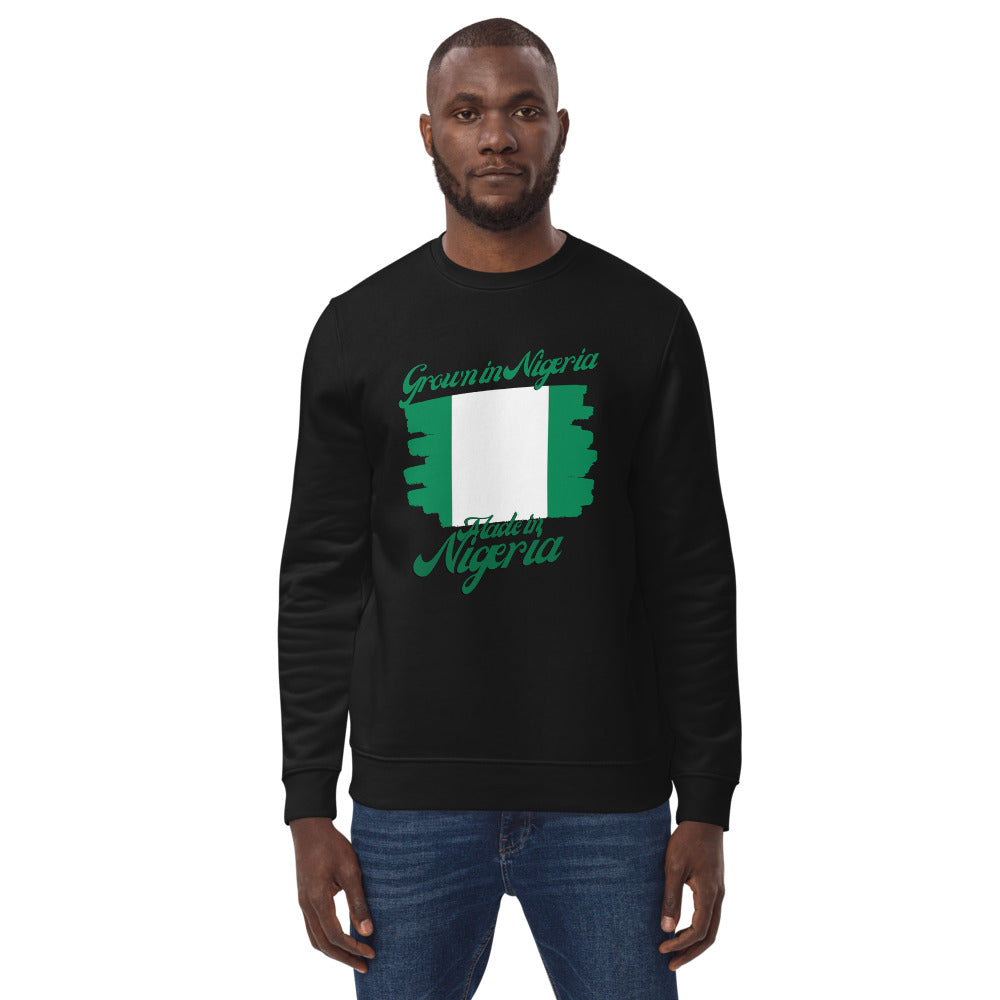 Grown in Nigeria Made in Nigeria Unisex eco sweatshirt