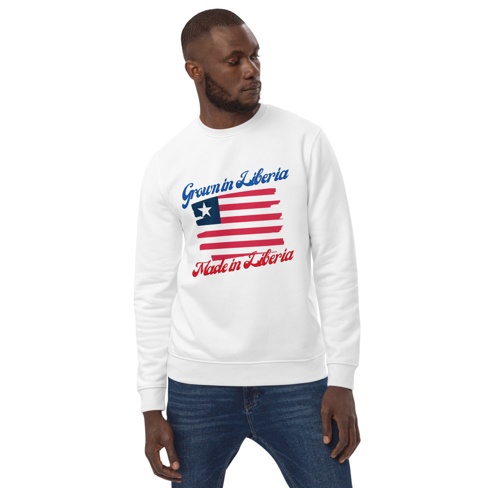 Grown in Liberia Made in Liberia Unisex eco sweatshirt