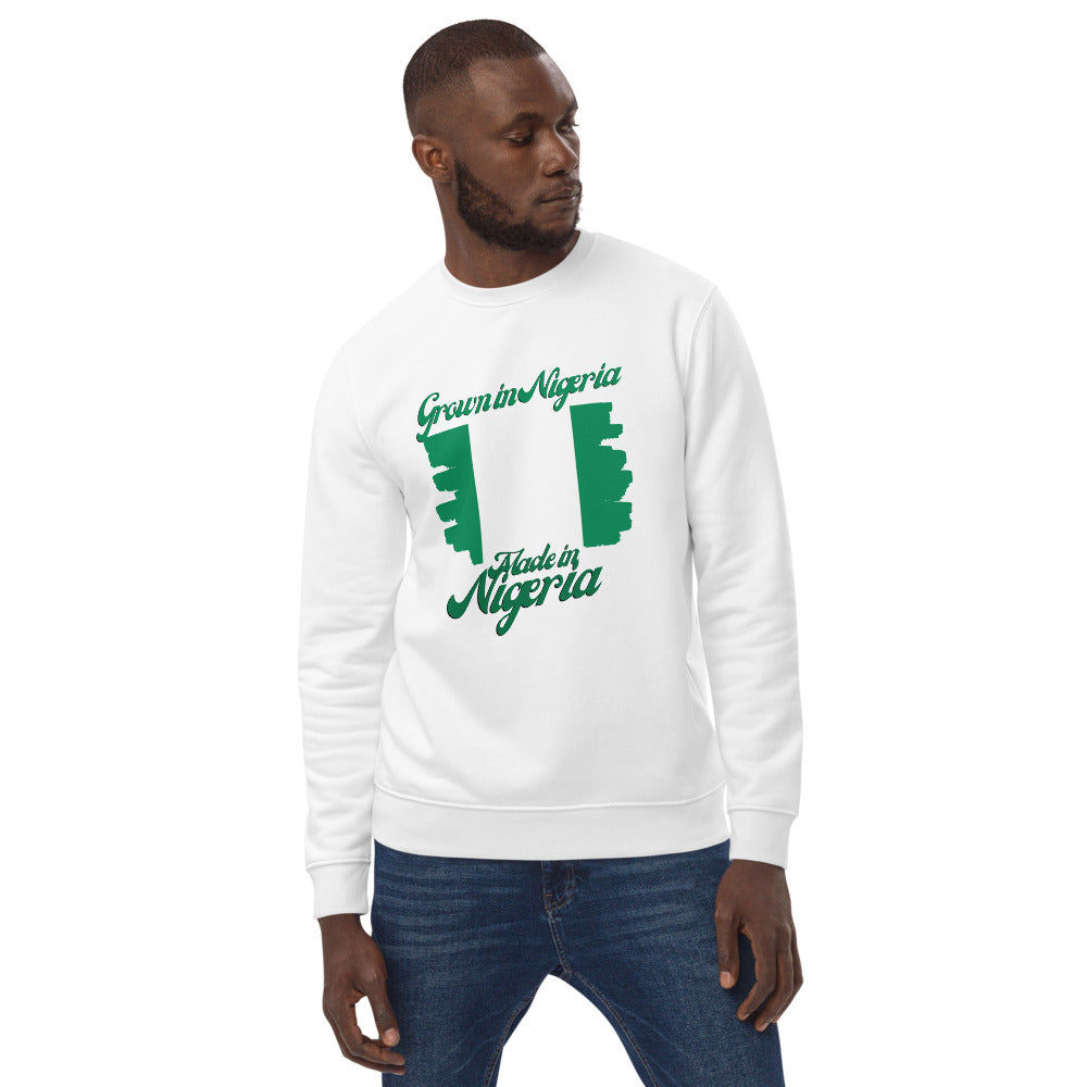 Grown in Nigeria Made in Nigeria Unisex eco sweatshirt