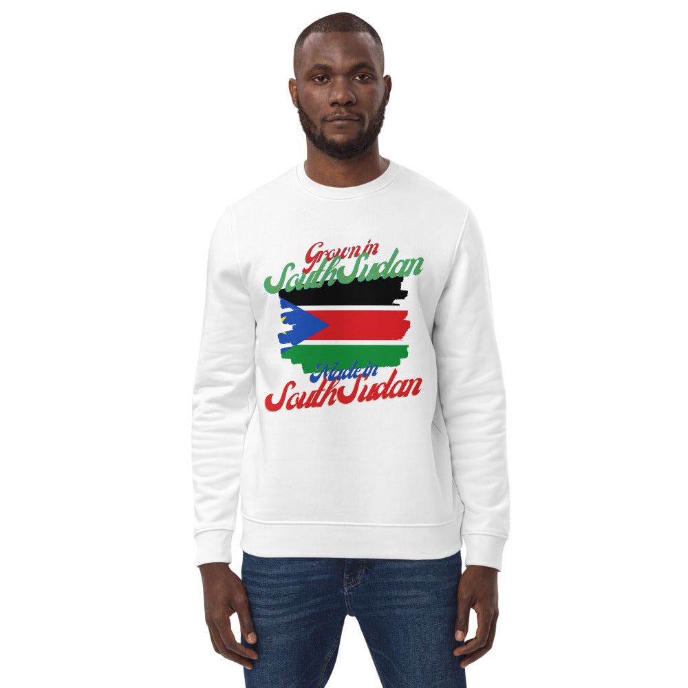 Grown in South Sudan Made in South Sudan Unisex eco sweatshirt