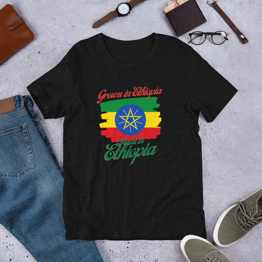 Grown in Ethiopia Made in Ethiopia Short-Sleeve Unisex T-Shirt