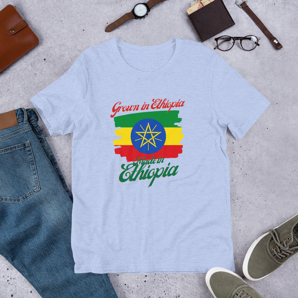 Grown in Ethiopia Made in Ethiopia Short-Sleeve Unisex T-Shirt