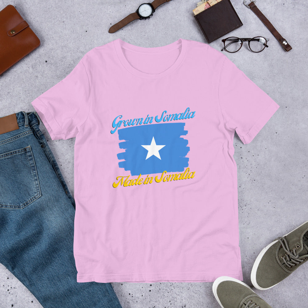 Grown in Somalia Made in Somalia Short-Sleeve Unisex T-Shirt