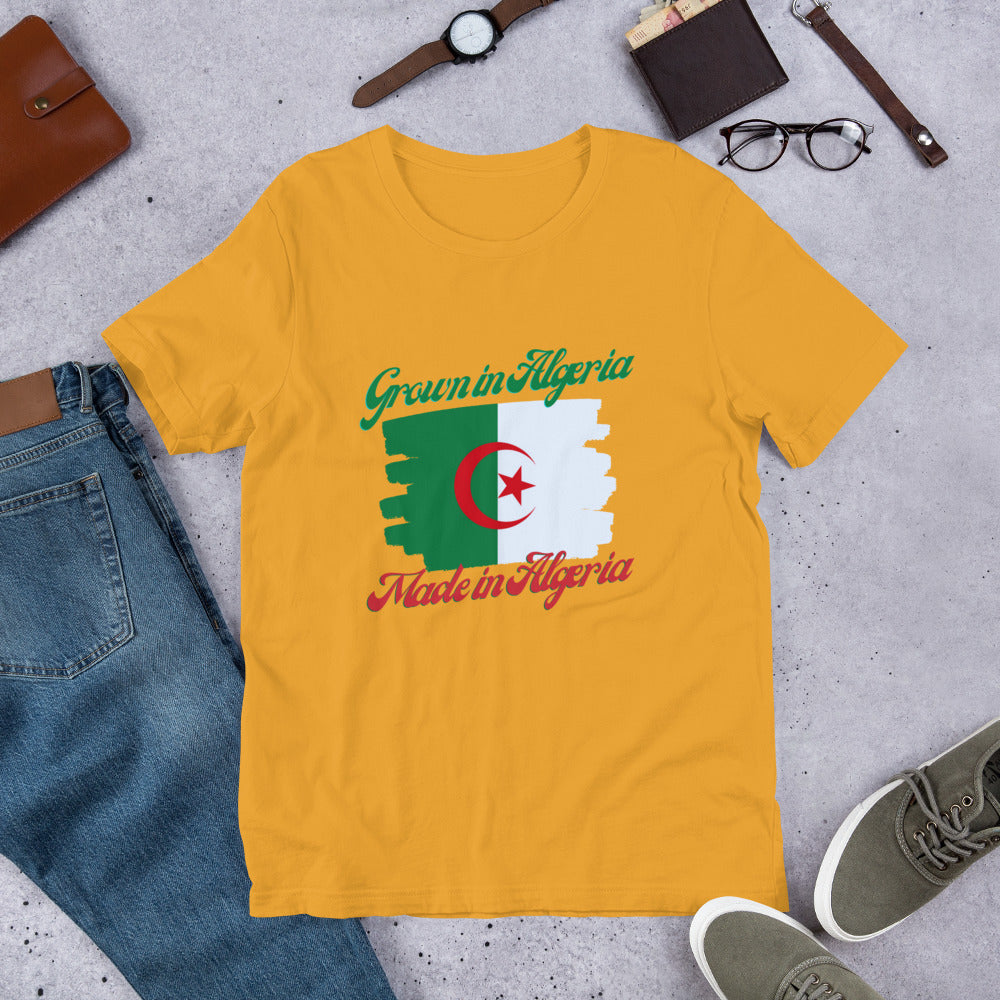 Grown in Algeria Made in Algeria Short-Sleeve Unisex T-Shirt