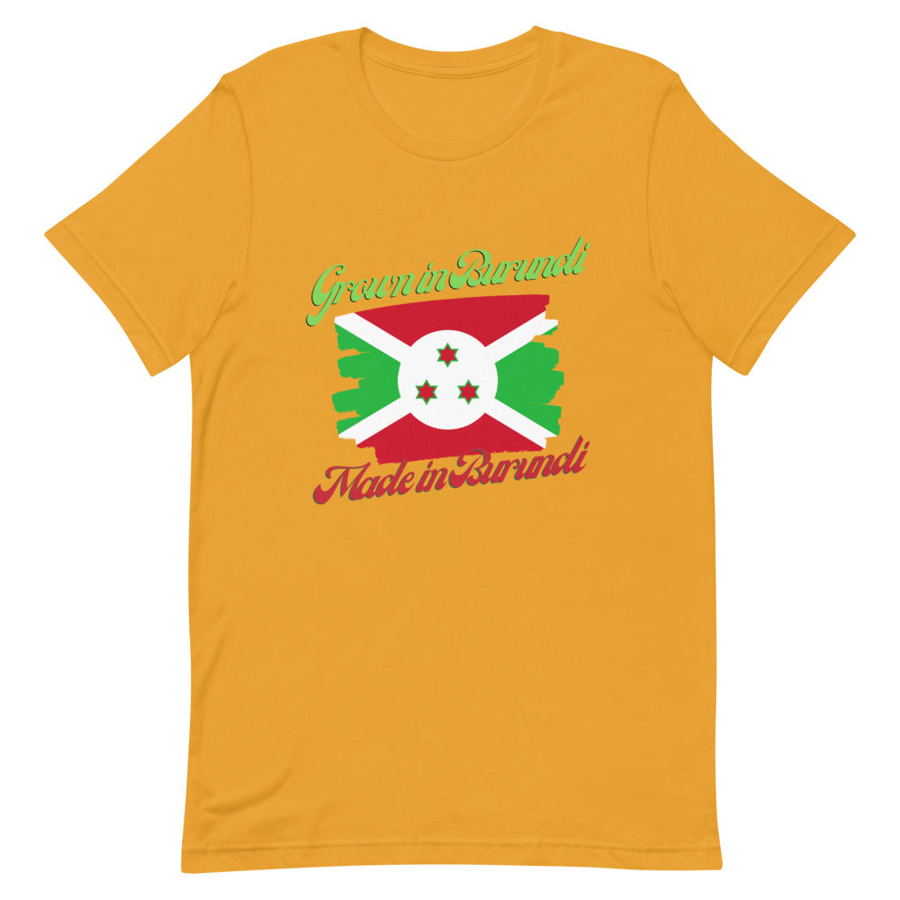 Grown in Burundi Made in Burundi Short-Sleeve Unisex T-Shirt