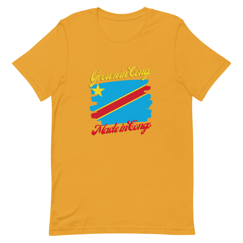 Grown in Congo Made in Congo Short-Sleeve Unisex T-Shirt
